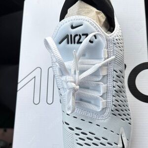 Nike Air Max 270 White and Black Sneakers